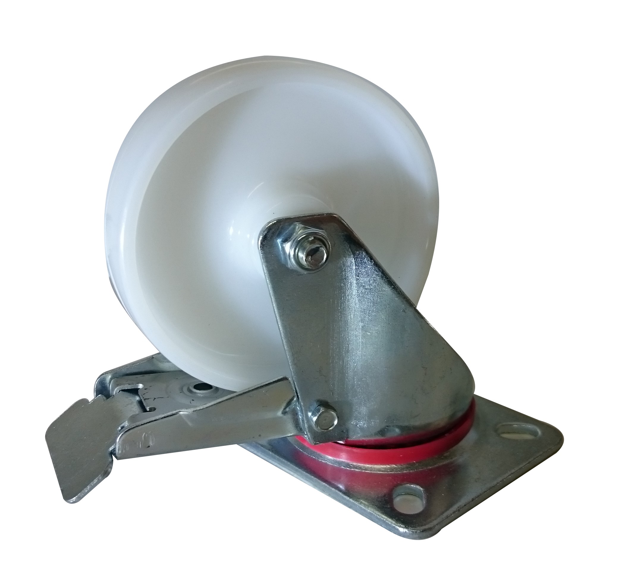 Nylon Plate with Brake Castor