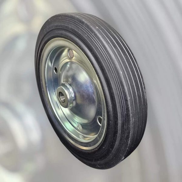 350mm medium-duty black split disc wheel with metal center